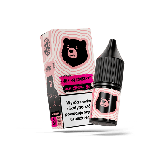 B26 Go Bears Drops Milk Strawberry 20mg 8ml -zdjęcie numer 1