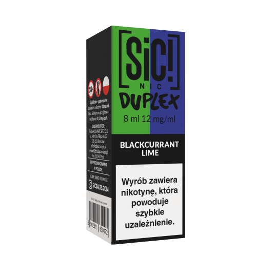 B26 Liquid SIC! NIC 8ml - Blackcurrant Lime 12mg -zdjęcie numer 1