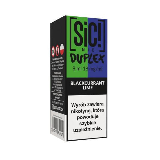 B26 Liquid SIC! NIC 8ml - Blackcurrant Lime 18mg -zdjęcie numer 1