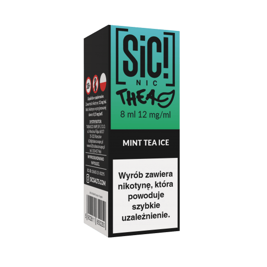 B26 Liquid SIC! NIC 8ml - Mint Tea Ice 12mg -zdjęcie numer 1