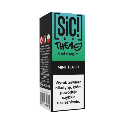 B26 Liquid SIC! NIC 8ml - Mint Tea Ice 6mg -zdjęcie numer 1