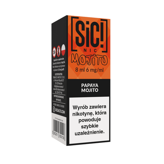 B26 Liquid SIC! NIC 8ml - Papaya Mojito 6mg -zdjęcie numer 1