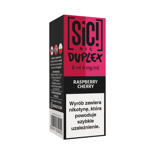 B26 Liquid SIC! NIC 8ml - Raspberry Cherry 6mg -zdjęcie numer 1