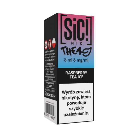 B26 Liquid SIC! NIC 8ml - Raspberry Tea Ice 6mg -zdjęcie numer 1