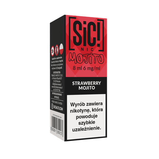 B26 Liquid SIC! NIC 8ml - Strawberry Mojito 6mg -zdjęcie numer 1