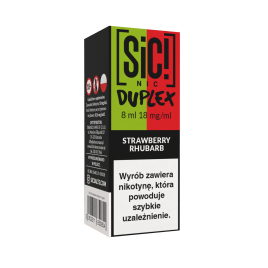 B26 Liquid SIC! NIC 8ml - Strawberry Rhubarb 18mg -zdjęcie numer 1