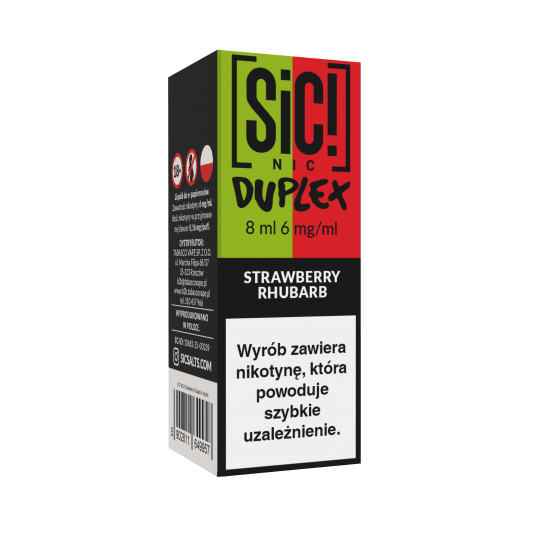 B26 Liquid SIC! NIC 8ml - Strawberry Rhubarb 6mg -zdjęcie numer 1