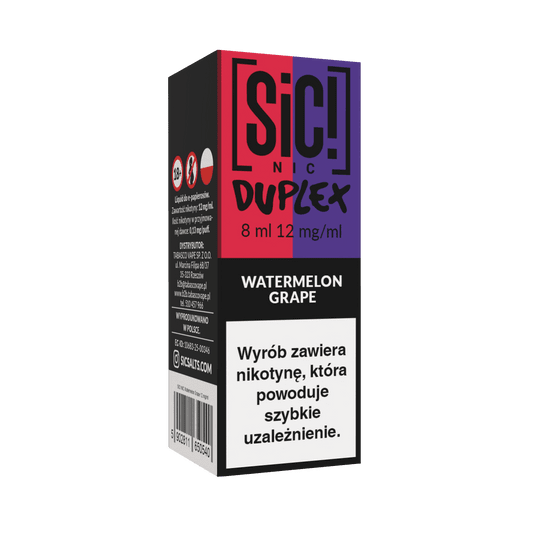 B26 Liquid SIC! NIC 8ml - Watermelon Grape 12mg -zdjęcie numer 1