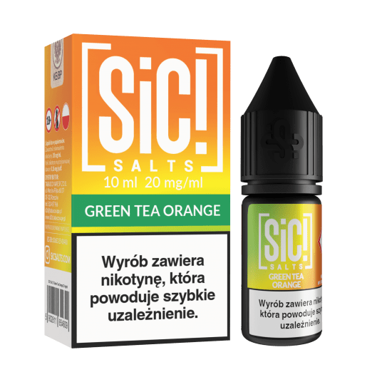 B26 Liquid SIC! THEA 10ml - Green Tea Orange 20mg -zdjęcie numer 1