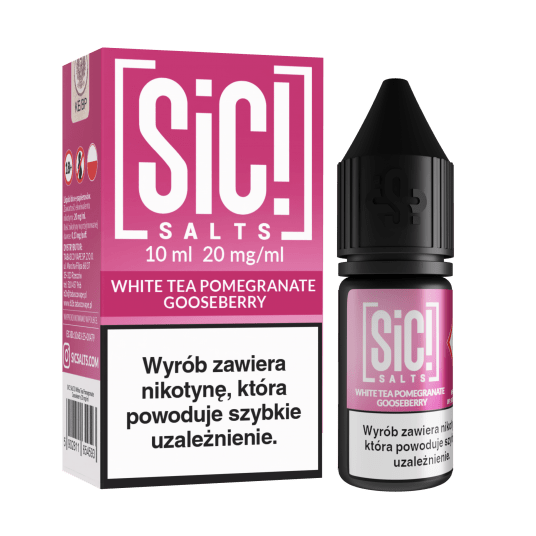 B26 Liquid SIC! THEA 10ml - White Tea Pomegr Goos -zdjęcie numer 1