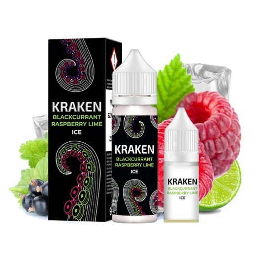 B26 Longfill Kraken 9/10ml Blackcurr Ras. Lime Ice -zdjęcie numer 1