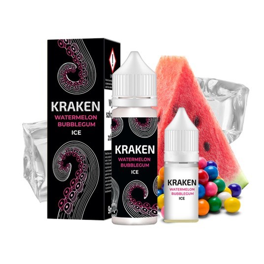 B26 Longfill Kraken 9/10ml Watermel. Bubblegum Ice -zdjęcie numer 1