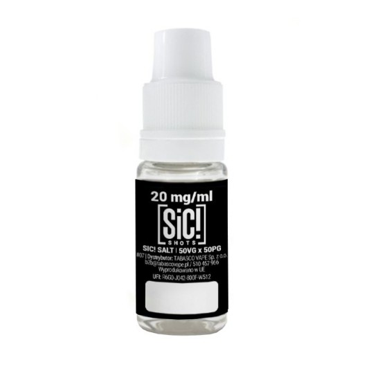 B26 SIC! SHOTS Salt 50/50 10ml - 20mg -zdjęcie numer 1