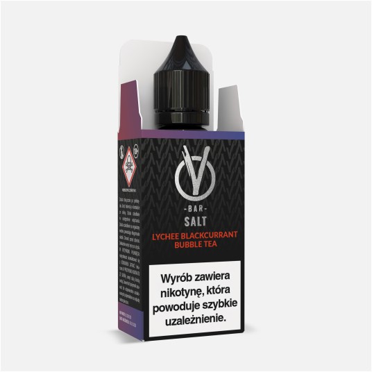 B26 VBar SALT 10ml 20mg- Lychee Blackcurrant Bubbl -zdjęcie numer 1