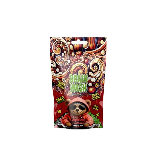BRAIN WASH ŻELKI COLA + KOFEINA 100G -zdjęcie numer 1
