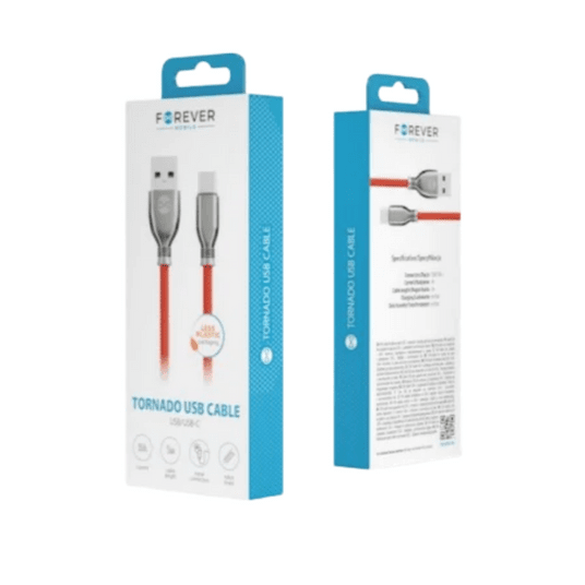 Forever kabel Tornado USB - USB-C 1,0 m 3A -zdjęcie numer 1
