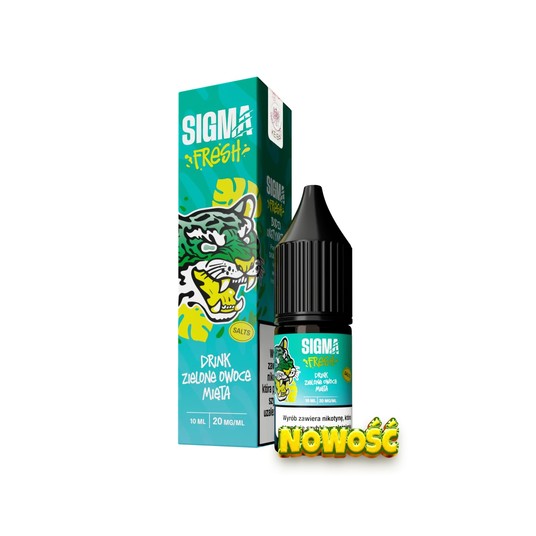 Sigma Fresh Salts 10ml 20mg Drink Ziel. Owoce Mięt -zdjęcie numer 1