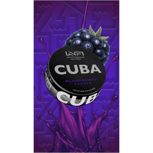 Woreczki nikotynowe CUBA BLACK BLACKBERRY -zdjęcie numer 1