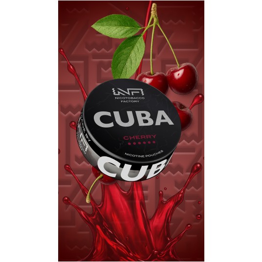 Woreczki nikotynowe CUBA BLACK CHERRY -zdjęcie numer 1