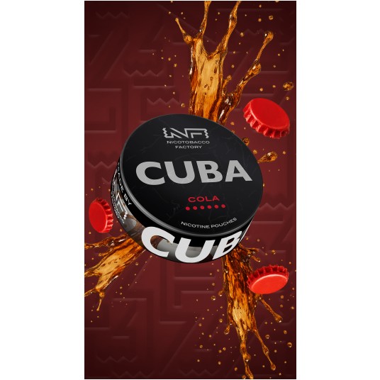 Woreczki nikotynowe CUBA BLACK COLA -zdjęcie numer 1
