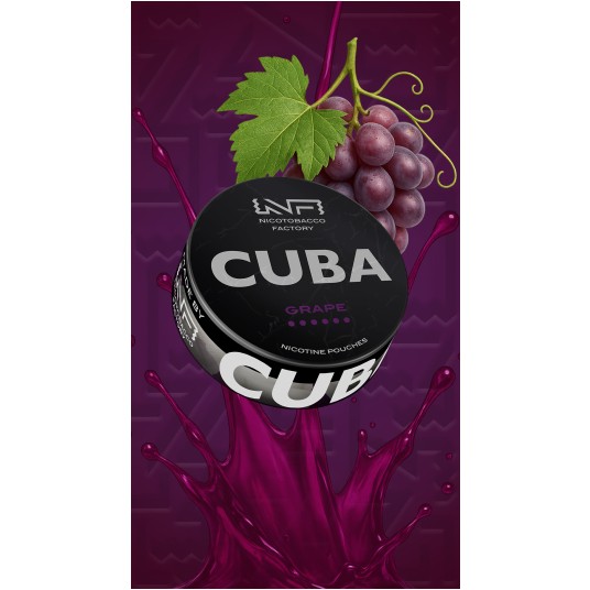 Woreczki nikotynowe CUBA BLACK GRAPE -zdjęcie numer 1