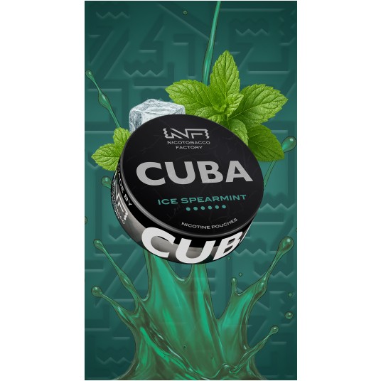 Woreczki nikotynowe CUBA BLACK ICE SPEARMINT -zdjęcie numer 1
