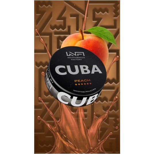 Woreczki nikotynowe CUBA BLACK PEACH -zdjęcie numer 1
