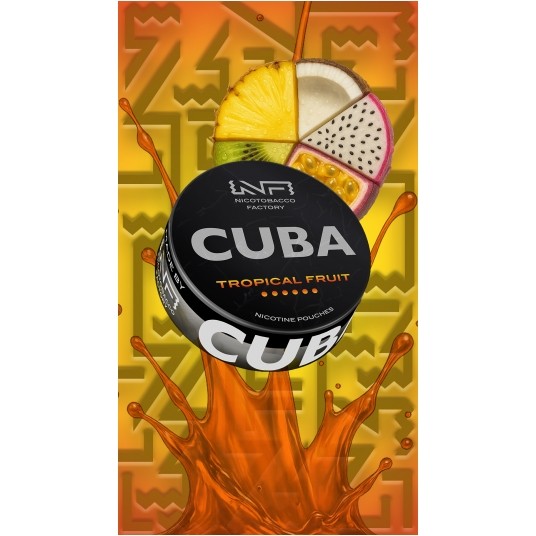 Woreczki nikotynowe CUBA BLACK TROPICAL FRUIT -zdjęcie numer 1