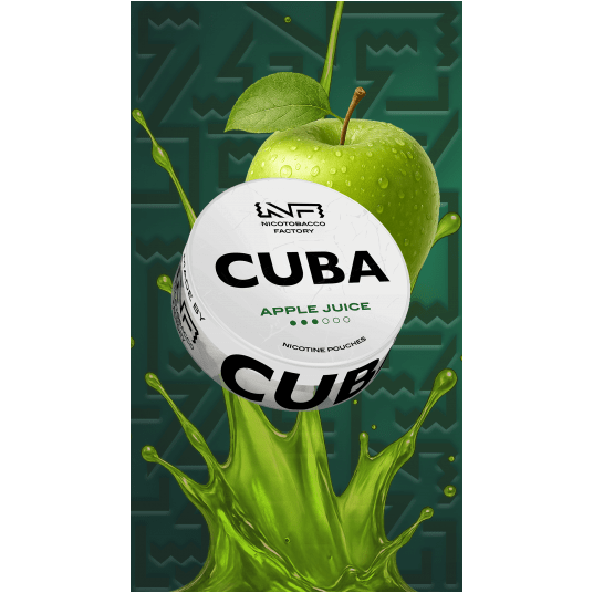 Woreczki nikotynowe CUBA WHITE APPLE JUICE 10,4mg -zdjęcie numer 1