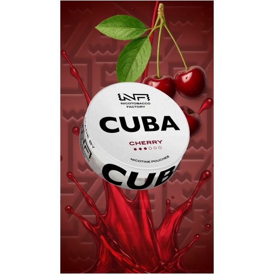 Woreczki nikotynowe CUBA WHITE CHERRY 10,4mg -zdjęcie numer 1