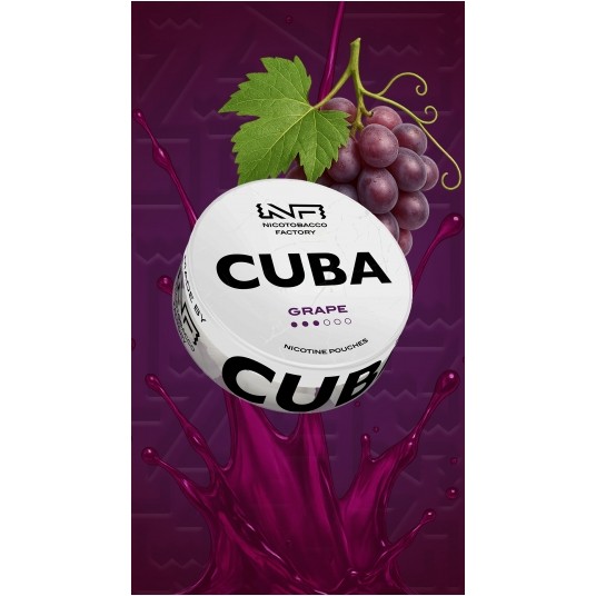 Woreczki nikotynowe CUBA WHITE GRAPE 10,4mg -zdjęcie numer 1