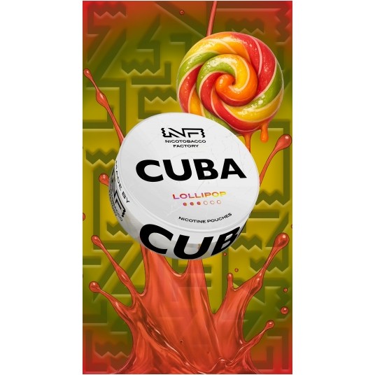 Woreczki nikotynowe CUBA WHITE LOLLIPOP 10,4mg -zdjęcie numer 1
