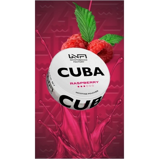 Woreczki nikotynowe CUBA WHITE RASPBERRY10,4mg -zdjęcie numer 1