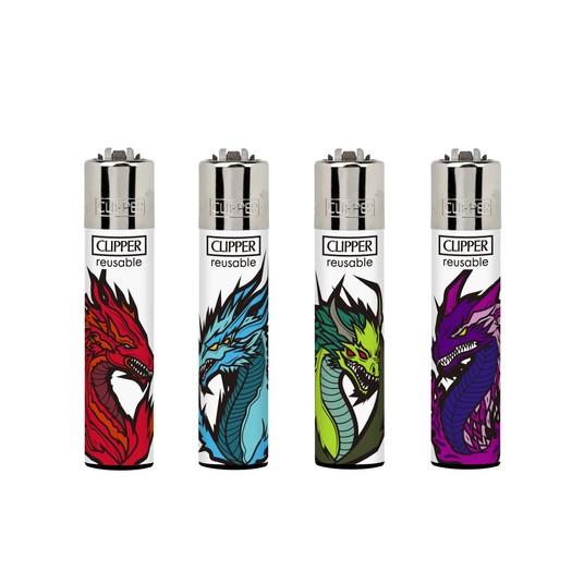 Zapalniczka CLIPPER CP11 MAGIC DRAGONS (48 szt.) -zdjęcie numer 1