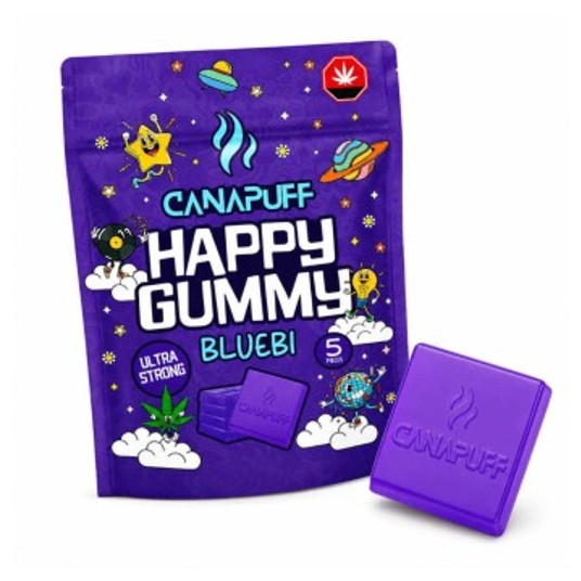 Żelki Konopne Canapuff Happy Gummy 20g Bluebi -zdjęcie numer 1