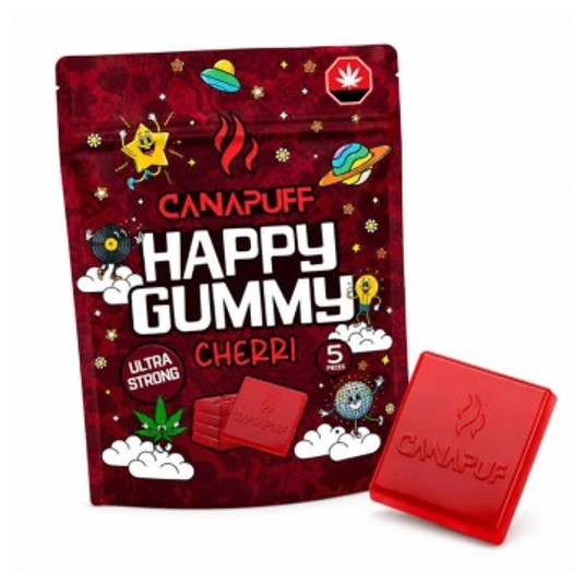 Żelki Konopne Canapuff Happy Gummy 20g Cherri -zdjęcie numer 1