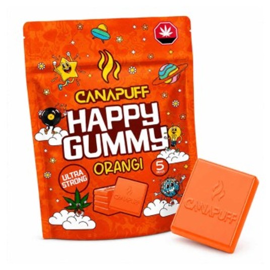 Żelki Konopne Canapuff Happy Gummy 20g Orangi -zdjęcie numer 1