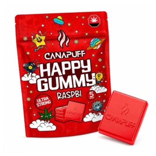 Żelki Konopne Canapuff Happy Gummy 20g Raspbi -zdjęcie numer 1