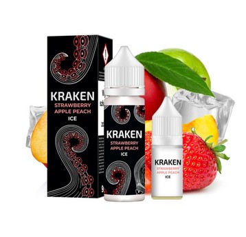 B26 Longfill Kraken 9/10ml Straw. Apple Peach Ice