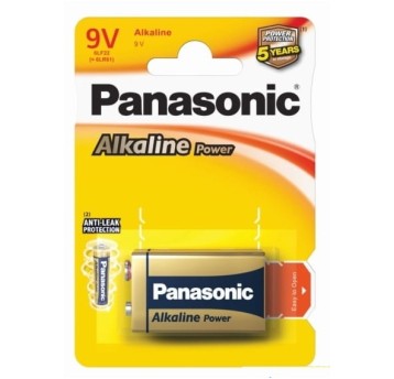 Bateria PANASONIC 9V 6LR61 (1*)