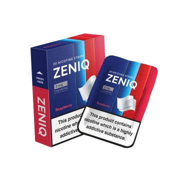 Listki Nikotynowe ZENIQ - Raspberry Ice 2mg