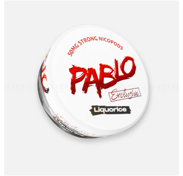 Wor. nikot. PABLO Exclusive Liquorice 50mg
