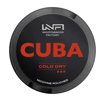 Woreczki nikotynowe CUBA BLACK COLD DRY 43mg