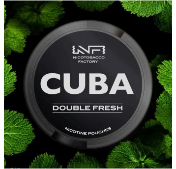 Woreczki nikotynowe CUBA BLACK DOUBLE FRESH 43mg
