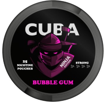 Woreczki nikotynowe CUBA NINJA BUBBLEGUM 30mg