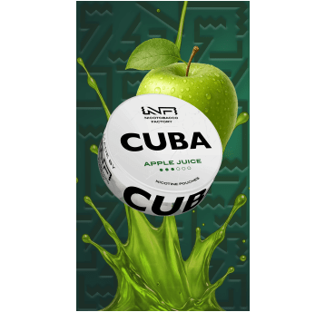 Woreczki nikotynowe CUBA WHITE APPLE JUICE 10,4mg