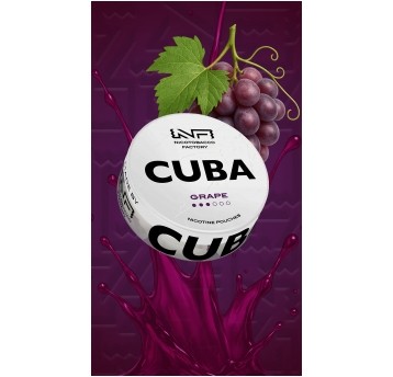 Woreczki nikotynowe CUBA WHITE GRAPE 10,4mg