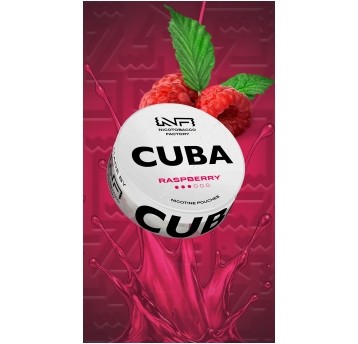 Woreczki nikotynowe CUBA WHITE RASPBERRY10,4mg