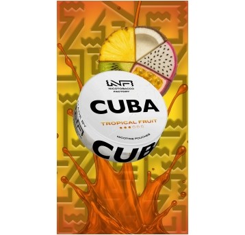 Woreczki nikotynowe CUBA WHITE TROPICAL FRU 10,4mg