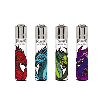 Zapalniczka CLIPPER CP11 MAGIC DRAGONS (48 szt.)